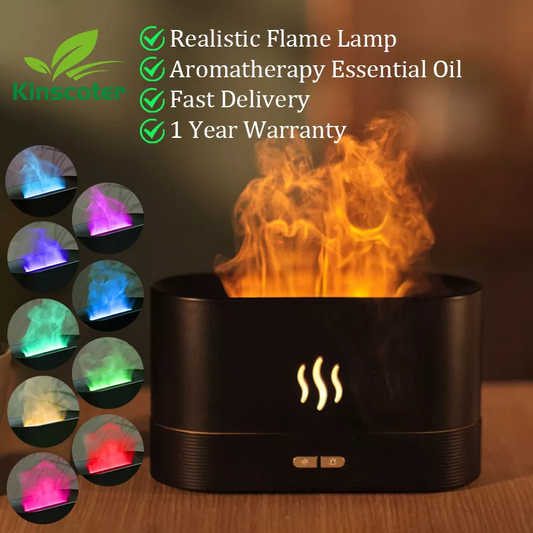 Aroma Humidifier Flame Lamp